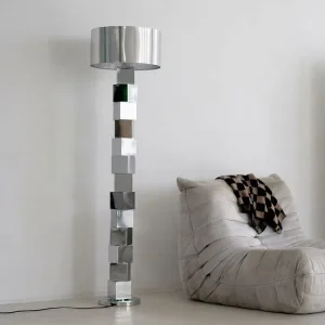 Nordic Wabi-Sabi Style Retro Iron LED Floor Decorative Light for Living Room Home Photography Live Streaming