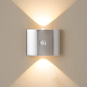 Nordic Wireless Magnetic Motion Sensor USB Rechargeable LED Wall Light for Bedside and Stairways