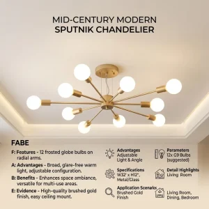 Nordic Wrought Iron Metal Ceiling Light for Bedroom Study Restaurant and Living Room