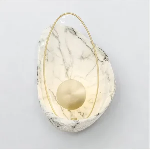 Nordic-style Creative Seashell Wall Lamp Bedroom Bedside Lamp Italian-style Entryway TV Background Wall Hallway Decorative Art