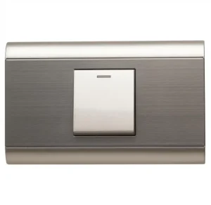 North America Mexico Type Electrical Wall Switch118 Size Modular 1 Gang 1 Way Wall Switch and Socket