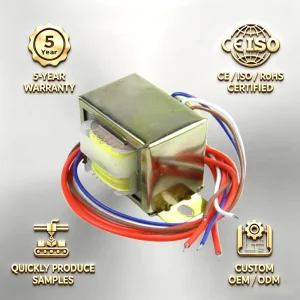 OEM 600VA 50 60Hz Low Frequency Step Heavy Duty Silicon Steel Core Power Transformer Customizable Output (12 24V DC) 220V AC