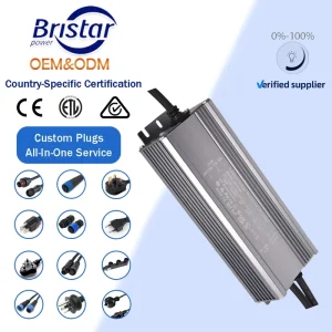 OEM 60W 24V 2.5A 0-10V Dimmable IP67 Waterproof Dual Constant Voltage 100-277VAC Board Module LED Driver