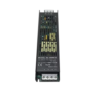 OEM AC-DC Transformer 24V 350W 14.6A 100V-265V Single LED Switching Power Supply IP20 for Indoor Street and Flood Lights