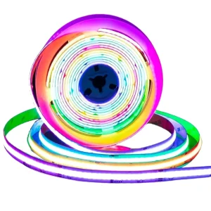 OEM Addressable Cob Led Strip 3mm 5mm 8mm 10mm Cct Rgbic Dream Color Waterproof Rgbw Rgb 5v 12v 24v Cob Led Strip Light