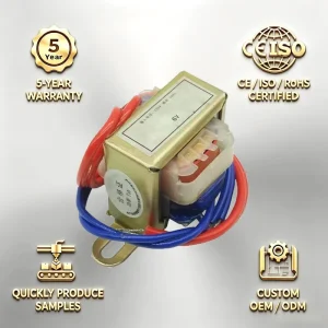 OEM Factory Customized Single Phase Flyback Heavy Duty Power 120V 208V 240V 24V 40VA Foot Mount HVAC Low Frequency Transformer
