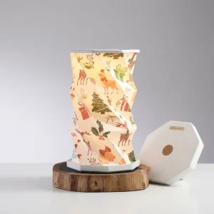 OEM Factory Rechargeable Power Bank Table Lamp Modern Waterproof Metal Folding Paper Rotating Light Flexible