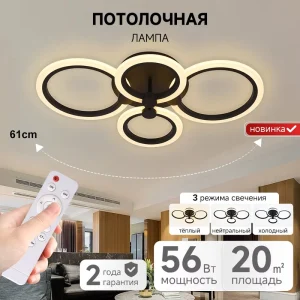 OEM ODM Acrylic Modern Decorative Smart Remote Control Led Ceiling Lamp for Bedroom Interior Flush Mount Hallway Lighting