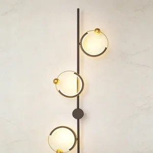 OEM ODM Black Iron LED Wall Lamp Spherical Shade Space Saving Easy Clean Wall Mounted Ra80 3 Year Warranty 10000 Hours Lifespan