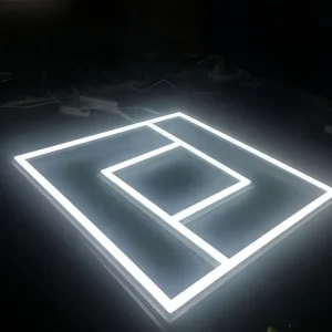 OEM ODM Custom Recessed Silvair Sensor IP44 Modern 60x60cm 600x600mm LED Lattice Frame Panel Light Aluminium High Brightness