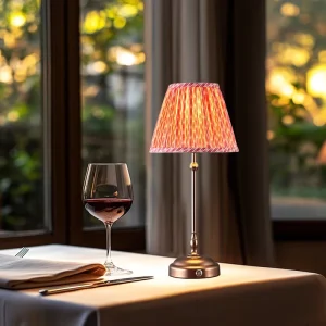 OEM & ODM Customization Rechargeable Table Lamp Lighting Luxury Home Decor Style Elegant Cordless Fabric Table Lamp