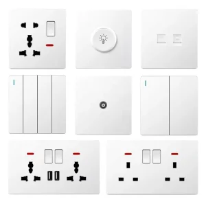 OEM Safe Durable White High Conductivity Stable Contact Wall Switch Socket