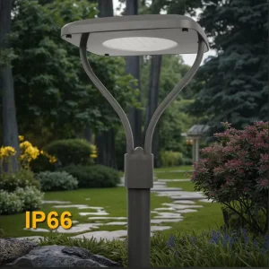 OEM Smart IP66 Rated Outdoor LED Post Light Fixture AC Anti Corrosion Pier Mount Electric Street Light for Garden Pole
