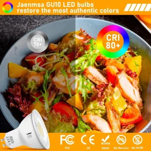 OLGELUX GU10 AC110 240V 5W 500LM 2700 6500k 3 year Warranty 3 CCT LED Bulb Spotlight with Aluminum Body for Residential Lighting