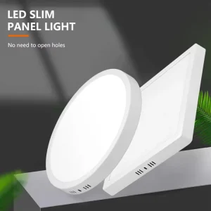 Office Professional Surface Mounted Indoor Ceiling Lighting Home 24w Smd Square Round Slim Led Panel Light