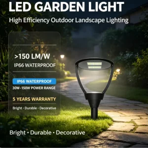 Original Factory Aluminum IP65 Outdoor Waterproof LED Garden Light with High CRI and Long lasting Performance