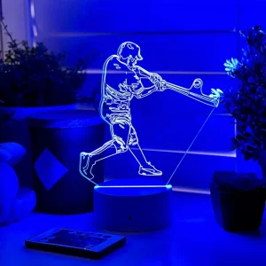 Ornament Baseball Sports Game Souvenirs LED 3d Night Light Novelty Gift Decorative Smart Indoor Lamp