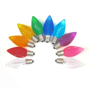 Outdoor 110V 0.5W C7 E12 Faceted LED Replacement SMD Bulbs