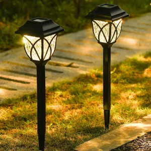 Outdoor ABS Solar Lawn Light Garden Solar Power Lamp for Landscape Path Yard Pathway Lights IP65 White Warm White