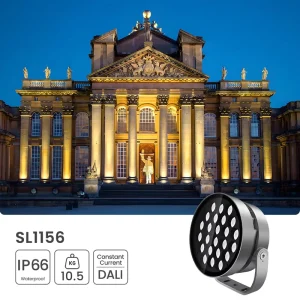 Outdoor Aluminum LED Spotlight Flood Light 100W 150W IP66 2700 6500K RGB DMX512 Landscape Lighting