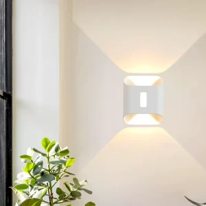 Outdoor Aluminum LED Wall Lamp Double Head Waterproof 3000K Warm White Light 85 265V Universal Voltage Living Room Wall