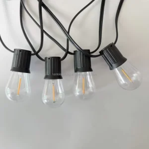 Outdoor Assembly E26 E27 10m 10 Socket S14 G45 LED Light String Waterproof Christmas Camping Garden Party Festival Decoration