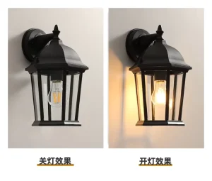 Outdoor Classic Wall Lamps Vintage Aluminum IP 65 8-12 W