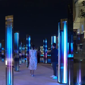 Outdoor Commercial Plaza Lighting Interactive Dimming Lamps Park Scenic Spot Waterproof LED Colorful Decorative Lamps