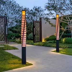 Outdoor Garden Bollard Light Pole Path Lawn Lamp IP65 Decorative Aluminum Metal LED Street Light