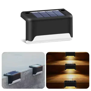 Outdoor Garden Solar LED Light Waterproof IP65 Decorative Patio Stair & Fence Light with Solar Power for Gardens & Homes