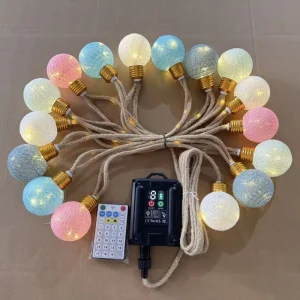 Outdoor Garden String Lights G50 Globe LED Patio Lights Waterproof Hanging Lights for Camping Patio House Backyard Balcony Party