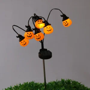 Outdoor Hallows Day Solar Light H60cm Warm White LED Garden Light Battery Powered for Yard Decoration