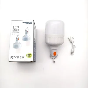 Outdoor Hanging Portable Solar Emergency Tent LED Lamp 18650 Rechargeable Battery Plastic Waterproof