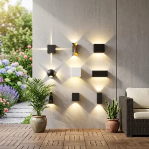 Outdoor Home LED Waterproof Wall Light Modern Creative Garden Villa Balcony Fence Facade Lighting Fixture