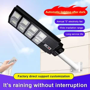 Outdoor IP65 LED Solar Street Light with Control, Waterproof Wall Mounting