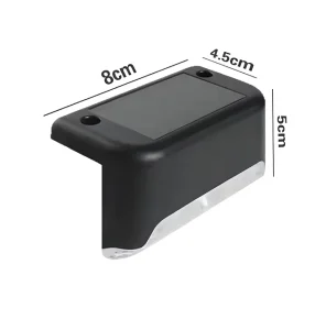 Outdoor IP65 Solar LED Stair Step Fence Lamp Road Wall Lights