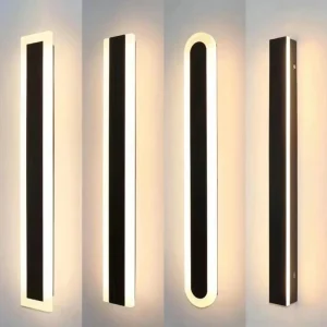 Outdoor LED Long Strip Solar Wall Lamp 9W 12W 16W 24W 36W 48W Outdoor Wall Lamp Light