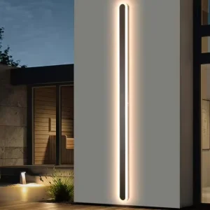 Outdoor LED Long Strip Waterproof Wall Lamp for Villa Entrance Courtyard Wall Corridor Staircase Wall Lamp