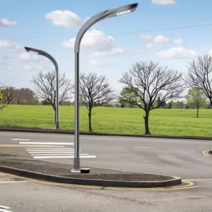 Outdoor LED Street Light IP66 Waterproof Battery-Powered Smart Control for Roads and Parking Areas