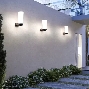 Outdoor LED Wall Lamp 3000K Warm White 97 CRI Waterproof Wrought Iron PVC Construction Modern Minimalist Spherical Decorative