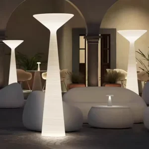 Outdoor Large Rolling Sculpture Floor Lamp Mushroom Designer Restaurant Bar Creative Art Decoration Lighting