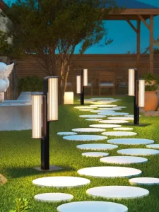 Outdoor Lawn Light Stainless Steel Acrylic Garden IP65 Waterproof 3500k LED Lamp Decorative Atmosphere Lighting Villas Terrace