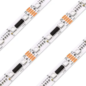 Outdoor Led Strip DMX signal 3 Channel Addressable 12V DC Flexible Strips RGB Color Dmx512 Ucs512 60 LEDs Strip Lighting Tape