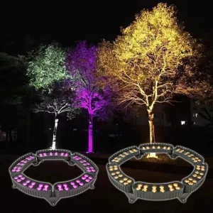 Outdoor Lighting Garden Ring Tree Lights Modern Lighting Courtyard Villa Decoration IP65 Waterproof Park Lawn Tree Lights