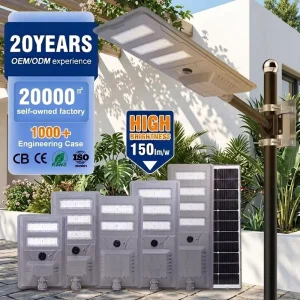 Outdoor Lighting Lamp 100W 150W 200W 300W 400W Solar Street Light