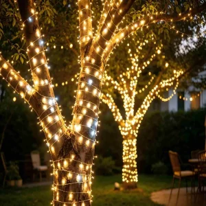 Outdoor Patio Garden Waterproof 10 20 50 100m 100 200 500 1000 Led Flash String Lights for Christmas Holiday Decoration