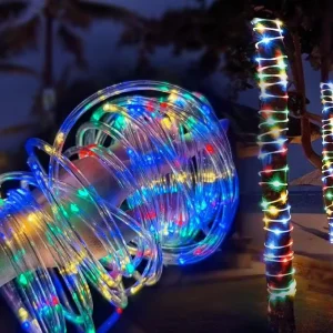 Outdoor Smart LED Rope Light Battery Operated 8 Modes Camping Party Christmas