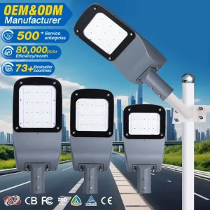 Outdoor Smart LED Streetlight Waterproof IP66 Die-Cast Aluminum SMD3030 70W 125W 175W
