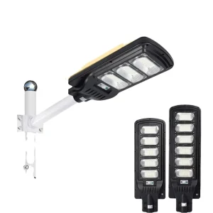 Outdoor Smart Solar LED Street Light IP65 Rating Plastic Battery DC 6V 120 Beam Angle 6000K Daylight 3500 Lumens CE ROHS