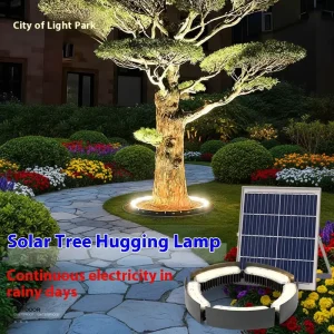 Outdoor Solar Aluminum LED Tree Spotlight, IP65, Ground Plug